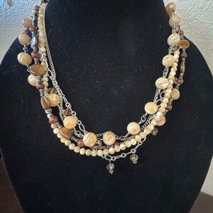Elegant Multi-Strand Beaded Necklace